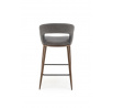 Barová židle H114, Šedá/Ořech