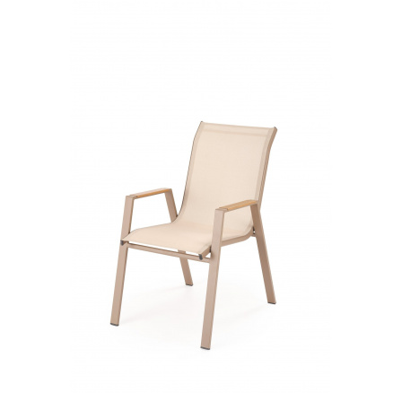 HOVER zahradní židle, béžová / cappuccino (1p=1ks) HOVER zahradní židle, béžová / cappuccino (1p=1ks)