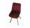 Jídelní židle K332 VELVET, Bordó Bluvel 59/Černá