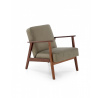 Křeslo MILANO 1S, Olivový Castel 38/Tmavý Ořech