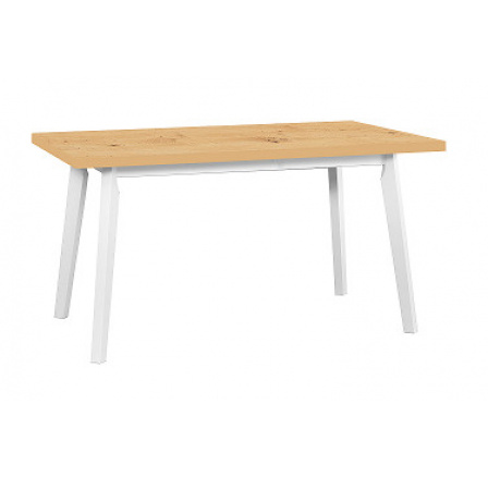 OSTENA 5 (OSLO 5) jídelní stůl rozkládací -lamino deska Dub artisan/ nohy bílá dřevo - kolekce "DRE" (K150-Z) OSTENA 5 (OSLO 5) jídelní stůl rozkládací -lamino deska Dub artisan/ nohy bílá dřevo - kolekce "DRE" (K150-Z)