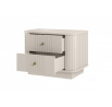2 x VESPER NOČNÍ STOLEK 56 2SZ - kašmír mdf / kašmír / zlaté úchyty / sokl