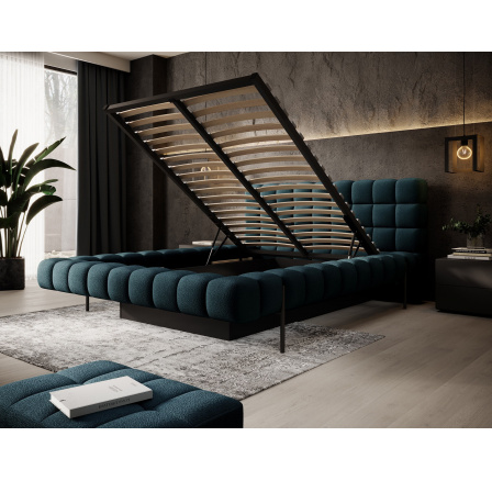 Postel Magentta + kovový rám / plynový zvedák / úložný box 180x200 Amore 40 1