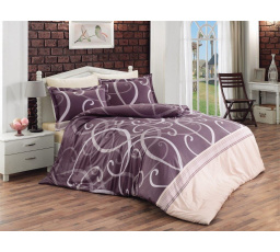 Saténový povlak na polštář Morano šedofialové 50x70