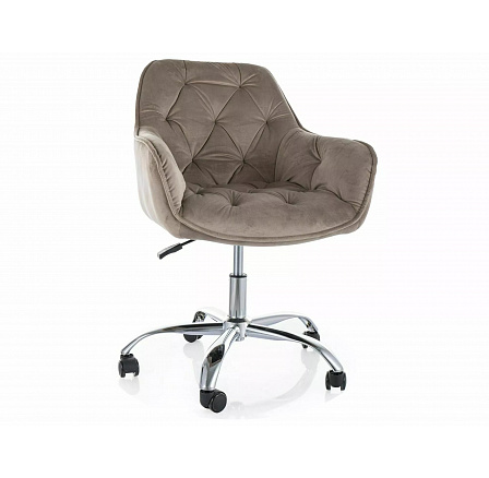 Kancelářská židle Q-190 VELVET, Tmavě béžový Bluvel 40