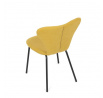 Jídelní židle, žlutá, látka, CT-S8010 YEL2