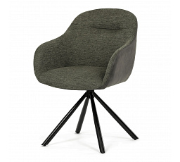 Jídelní židle, zelená, látka, DCH-Y1143 GRN2