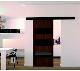 Posuvné dveře STANDART MIX E70, Wenge/Černá