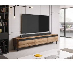 Tv komoda NORD, oak wotan/antracyt