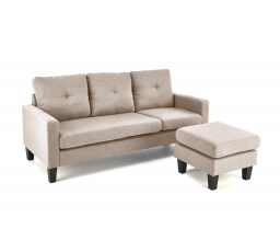 Pohovka GERSON s podnožkou, béžová barva