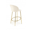 Barová židle H116, krémová/zlatá