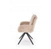 Jídelní otočná židle K540, Béžová/Černá