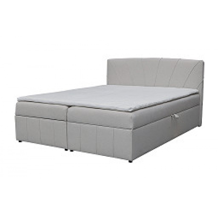 Postel dvojlůžková KRÉTA čalouněná - krémová COVER 02 