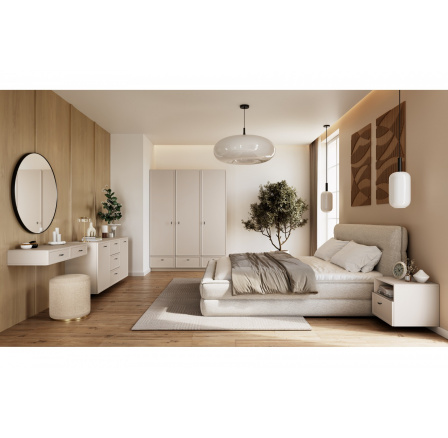 LORINI NOČNÍ STOLEK 45 1SZ - kašmír / černá T-bar / závěsný