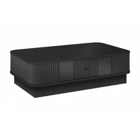 VESPER KONFERENČNÍ STŮL 103 1SZ - černý MDF / černý MDF / černé úchyty / sokl