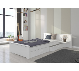 Postel s matrací ALDEX SHELF 200x90 Bílá