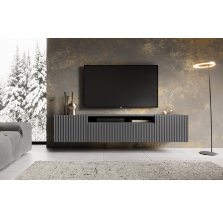 Závěsná TV skříňka NOEMI Grafit+Grafit Závěsná TV skříňka NOEMI Grafit+Grafit