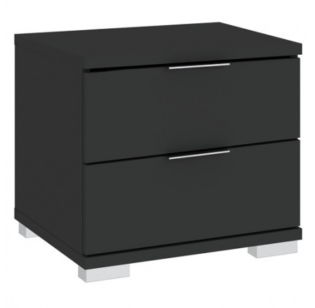 Noční stolek PRAHA 2S, Černá Noční stolek PRAHA 2S, Černá