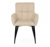 Jídelní židle, béžová, látka, DCH-P3146 CRM2