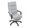 Kancelářské křeslo, synchronní mechanismus, stříbrná látka, KA-Y350 SIL