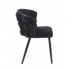 Sametová židle černá K47-FXJG B