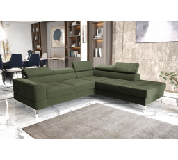 Rohová sedací souprava TOSCANIA II průměr 30x250 - pravá, olivová