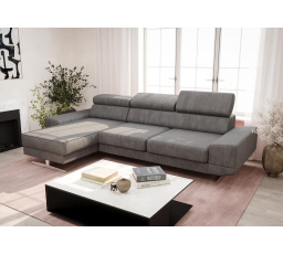 Rohová sedací souprava MILANO MINI 270 cm - šedá , levá