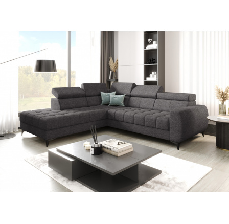 Rohová sedací souprava PORTO 225X255 cm - šedá , levá