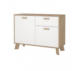 Komoda Iker 716, jackson hickory/bílá