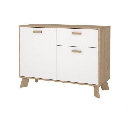 Komoda Iker 716, jackson hickory/bílá