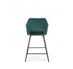 Barová židle H107, tmavě zelená