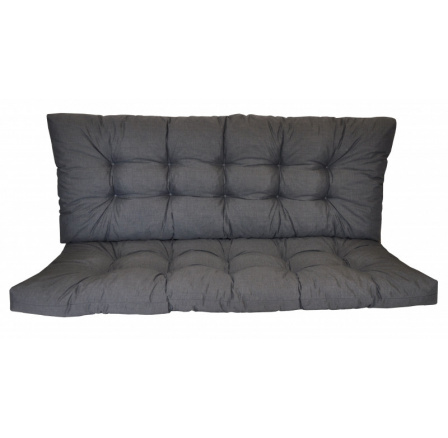 Polstr na zahradní houpačku 160 cm - látka tmavě šedý melír