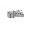 Rohová sedací souprava HADSON - Levá, Lukso 35