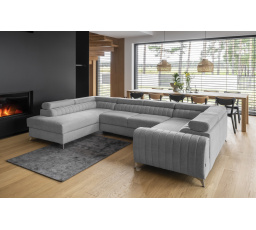Rohová sedací souprava ve tvaru U LOUIS, Gojo 4 levá