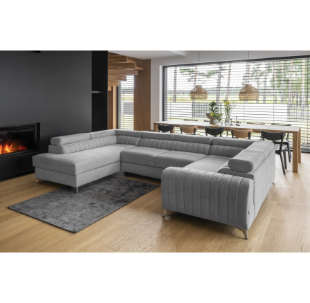 Rohová sedací souprava ve tvaru U LOUIS, Gojo 4 levá