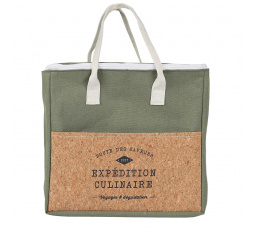 Taška na oběd Refreshing Cork 8l zelená