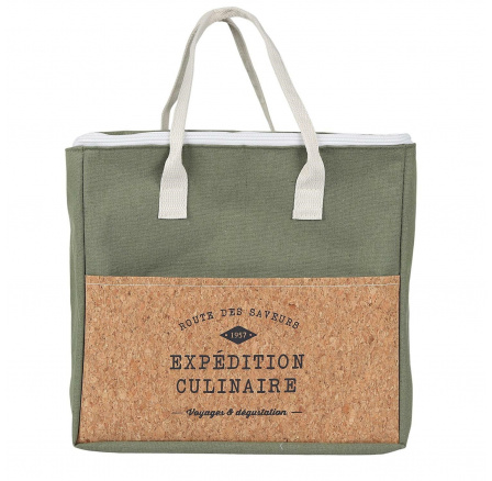 Taška na oběd Refreshing Cork 8l zelená