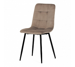 Jídelní židle, krémová, sametová látka, CT-281 CRM4