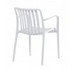 Zahradní židle plast, bílá, CT-X7029 WT