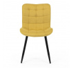 Jídelní židle, žlutá, látka, HC-462 YEL2