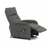 Polohovací křeslo, elektrické kabelové ovládání, šedá, látka, TV-5482 GREY2