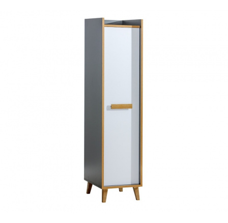 Systém "WERSO" W2 (Regál D) - Barva: bílý brilantový/riviera