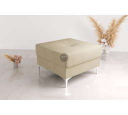 Taburet  s kontejnerem 55x55  cm - béžová