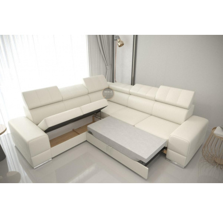 Rohová sedací souprava ROYAL MAX 286x286 přírodní kůže - levá, přírodní kůže - volitelná barva