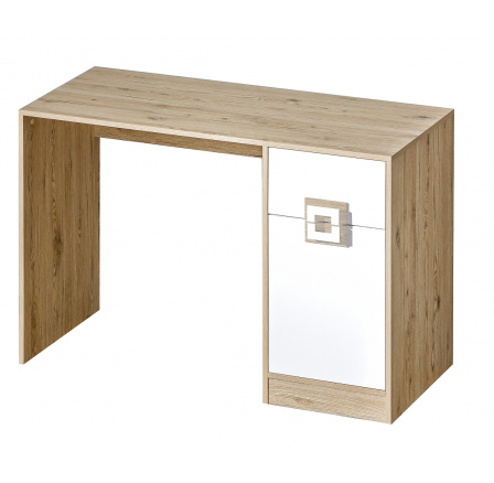 Psací stůl NICO 10, Světlý Dub/Bílá/Světlý Dub