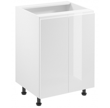 Kuchyňská dolní skřínka - ASPEN D60, Bílá/Bílý lesk