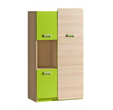 Regál LORENTO L5, Jasan Coimbra/Limetka Regál LORENTO L5, Jasan Coimbra/Limetka