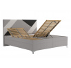 Postel Astoria 180x200, šedá