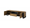 TV komoda WOOD II, dub wotan / antracit