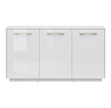 Komoda FL SMART KOM3D/KPL KRYTKA (BLENDY), bílá alpská/bílý lesk